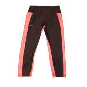 Under Armour Women's Pocket Compression Leggings Size 2XL Heatgear Black Pink